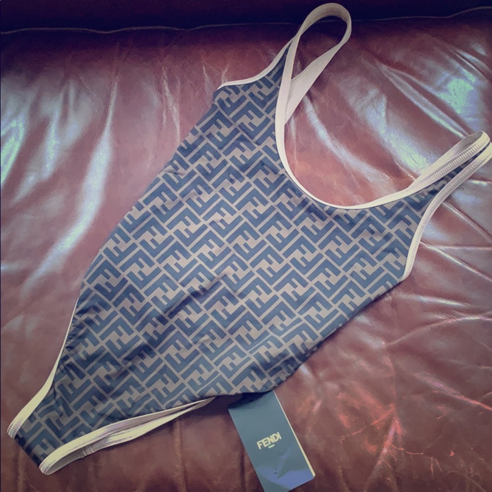 Fendi Logo Reversible Swim Suit
